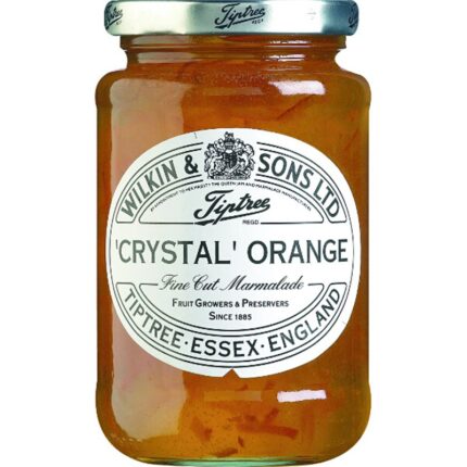 A jar of Tiptree Crystal Marmalade fine cut.