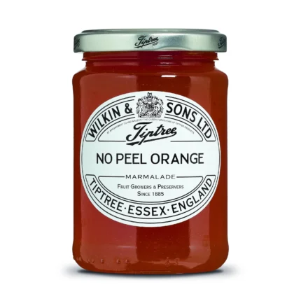 Single jar of Tiptree No Peel ORange Marmalade.