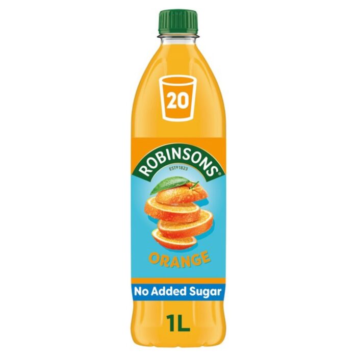 1 liter bottle of Robinsons Orange Squash