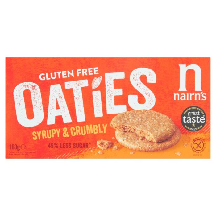 Nairn's Gluten Free Oaties with 45% less Sugar