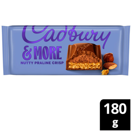 Cadbury & More Nutty Praline Crunch 180 gram